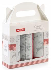 ZWOLTEX Komplet ściereczek kuchennych RENIFER 3 szt.