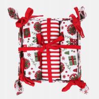 Komplet Ręczniki Kuchenne Świąteczne Koszyk PREZENT Święta Mikołajki Moraj