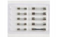 BEZPIECZNIKI SZKLANE ZESTAW 10 ELEMENTÓW BEZPIECZNIKI A5 A10 A15 A20 A25