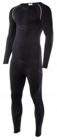 Термобелье Brugi мужской костюм черный брюки толстовка r. L / XL