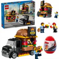 ZESTAW LEGO City 60404 Ciężarówka z hamburgerami + Jajko SUPER PREZENT