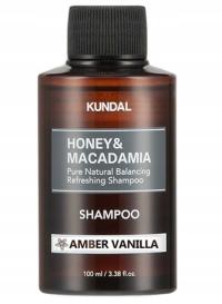 KUNDAL HONEY&MACADAMIA AMBER&WANILLA szampon do włosów nawilżający 100 ml