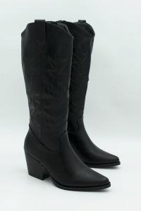 KOZAKI kowbojki OCIEPLANE do kolana ZDOBIENIA (36)