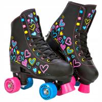 Роликовые коньки Ворон триста черный