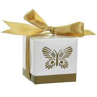 Подарочная коробка благодарности золотая-1шт