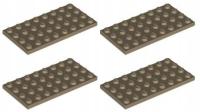 LEGO płytka 4x8 ciemna piaskowa 4 szt 3035 NOWA