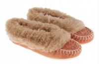 Mokasyny damskie, góralskie pantofle domowe