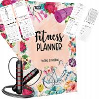 FIT PLANER DZIENNIK TRENING FITNESS DIETA ZDROWIE 2026 + SKAKANKA GRATIS