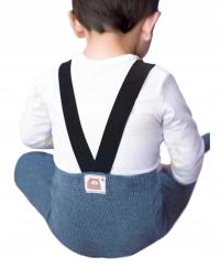 Rajstopy chłopięce bawełniane z szelkami czarne 92-98 YOCLUB