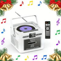 ODTWARZACZ CD GŁOŚNIK BLUETOOTH RADIO FM, ODTWARZACZ KASET, WEJŚCIA USB/AUX