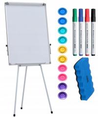 Flipchart magnetyczny na trójnogu Tablica magnetyczna 70x100 + GRATISY