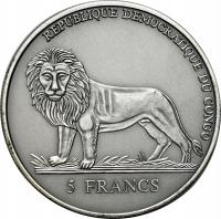 Kongo. 5 franków 1995 Kalendarz morski