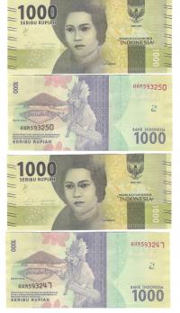INDONEZJA - 1000 RUPII - 2016 UNC