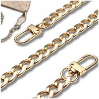 Pasek Do Torebki Torby Łańcuch Długi Złoty Metalowy Łańcuszek Solidny