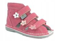 Danielki S124 profilaktyczne dziewczęce kapcie do przedszkola malina