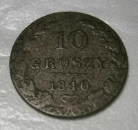 Polska, Królestwo Kongresowe, 10 groszy 1840 MW. (426).