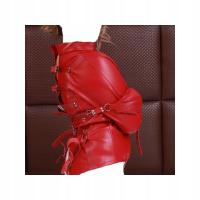 BDSM HQ zamykana kajdanki zaciskowe PG0317 - czerwony, M