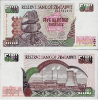 Zimbabwe 2001 - 500 Dollars Pick 11 UNC