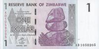 Zimbabwe - 1 Dollar - 2007 - P65 - St.1