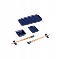 Zestaw do sushi OKINAWA dla 2 osób granatowy 8 el HOMLA