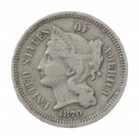 [M20061] USA 3 centy 1870