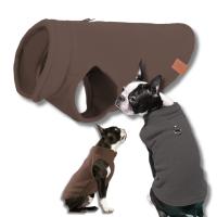 Polar dla psa WARMZY ciepła kamizelka na zimę z uchwytem na smycz brąz