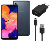 Smartfon Samsung Galaxy A10 2 GB / 32 GB 4G (LTE) czarny + ŁADOWARKA SIECIOWA ZASILACZ  + KABEL MICRO USB