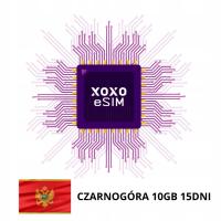 XOXO eSIM Czarnogóra Internet mobilny w Czarnogórze pakiet 10GB na 15 dni