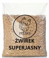 Żwirek drewniany pellet jasny 15kg dla kota królika gryzonia świnki chomika