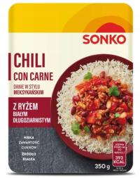 SONKO Chili Con Carne z Ryżem Danie w Stylu Meksykańskim 350g