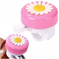 DZWONEK ROWEROWY DZIECIĘCY NA ROWER HULAJNOGĘ GŁOŚNY KWIATEK RÓŻOWY