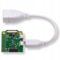 Kabel OTG Host microUSB - USB do Raspberry Pi Zero 15cm oryginalny adapter