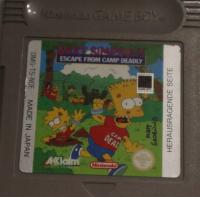 BART SIMPSONS ESCAPE FROM CAMP DEADLY GAMEBOY NINDTENDO