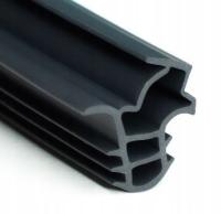 USZCZELKA GRUBA drzwi STALOWE ościeżnica próg ANTRACYT 1 mb