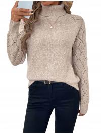 МОДНЫЙ СВИТЕР ЖЕНСКИЙ ТЕПЛЫЙ ВОДОЛАЗКА ОСЕНЬ ЗИМА ДЛИННЫЙ РУКАВ