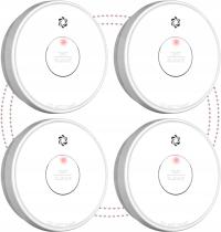 4x CZUJNIK DETEKTOR DYMU SIECIOWY Putogesafe ZA258