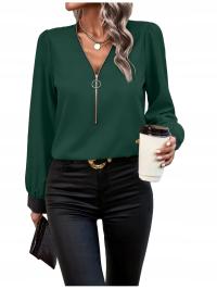 Магазинплюс блузка с длинными рукавами классический дизайн