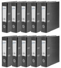 Czarny Segregator A4 z Szyną 75mm - Zestaw 10 sztuk