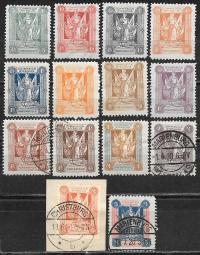 $POCZTY PLEBISCYTOWE - KWIDZYN Fi 1-14*/**/kas. tzw. I WYDANIE MEDIOLAŃSKIE