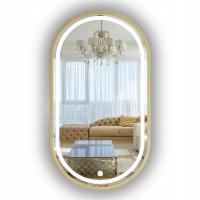 Зеркало Сид в переключателе 75КС40КМ овальной рамки ванной комнаты золота