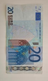 Банкнота 20 евро 2002 серия V (Испания)