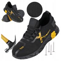 Buty robocze Specto półbuty sportowe czarne z metalowym podnoskiem