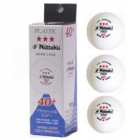 NITTAKU SD 40+ *** PIŁECZKI DO TENISA STOŁOWEGO PING-PONGA turniejowe 3 szt