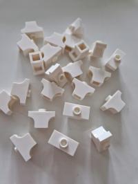 LEGO 38583 кирпич 1X2 арка декоративная наковальня белый 1 шт