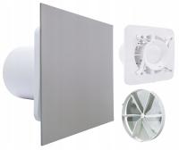 WENTYLATOR ŁAZIENKOWY DOMOWY FI100mm PLATYNA CICHY STANDARD + GRATIS ZAWÓR