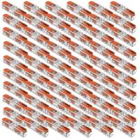 60 SZT Szybkozłączka Złączka Przelotowa 221-2411 2x0,2-4mm Linka Drut WAGO