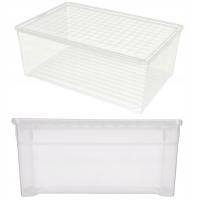 Pudełko z pokrywą Curver Textile 45l przezroczyste