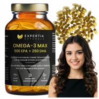 SUPLEMENT DIETY OMEGA 3 MAX EXPERTIA NATURALS CZYSTY SKŁAD 90 KAPSUŁEK