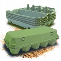 Zielone Wytłaczanki na jajka, 10 jaj, V-LINE - 50szt