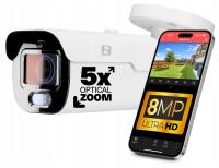 Kamera IP PoE 4K zewnętrzna 8MPx zoom 5x IP67 60m IR DAUL LIGHT | audio